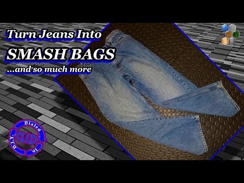 Hack Old Jeans Into Smash Bags - Denim Utility Bags