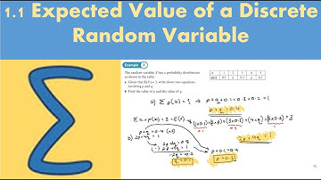 1.1 Expected Value of a Discrete Random Variable (FS1 - Chapter 1: Discrete random variables)