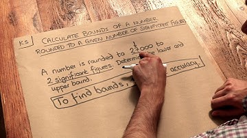 Key Skill - Calculate bounds of a number rounded to a given number of significant figures.