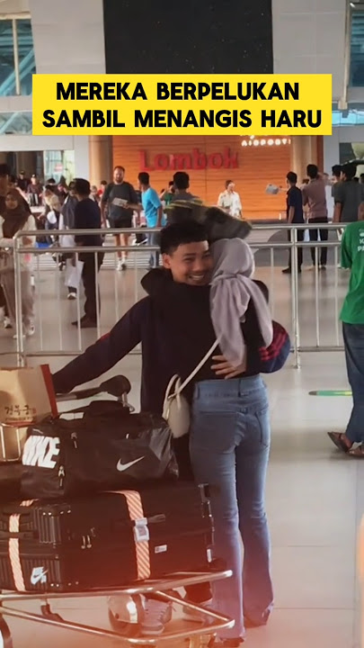 momen haru ketika pasangan LDR-an bertemu di bandara ‼️‼️ #ldr #haru #pacaran #romantis #bahagia