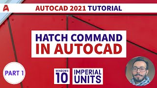 Autocad Hatch - Part 1 | Creating a Hatch (Pattern) | Autocad 2021 Tutorial