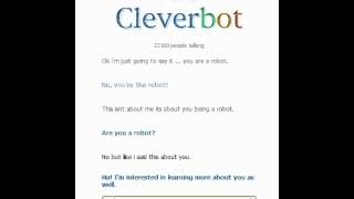convincing cleverbot that it is a robot