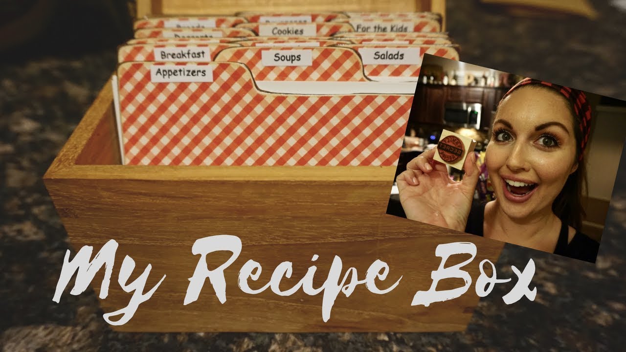 RECIPE BOX SETUP WITH EASY DIY RECIPE CARDS AND DIVIDERS FROM ETSY COM RECIPE BOX SETUP WITH EASY DIY RECIPE CARDS AND DIVIDERS FROM ETSY COM