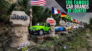 100 Most Iconic Car Brands by Country | 3D Comparison | Luxury Car Brands By Country