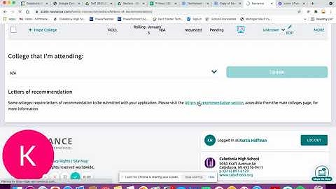 Requesting Letters of Recommendation in Naviance Student
