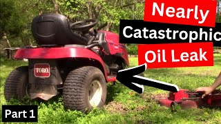 How to REPLACE the CRANKSHAFT SEAL on a KOHLER COURAGE Lawn Tractor Engine