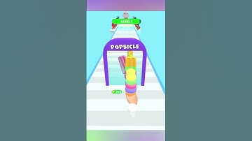 ICE CREAM STACK RUNNER GAME LEVEL 1 GAMEPLAY #shorts