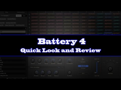 Native Instruments - Battery 4 - Quick Look and Review (GrapeVine Recording)