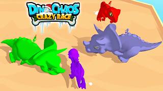 Dino Chaos: Crazy Race #1 - Pick Up Bones to Hatch Eggs Level 01-10