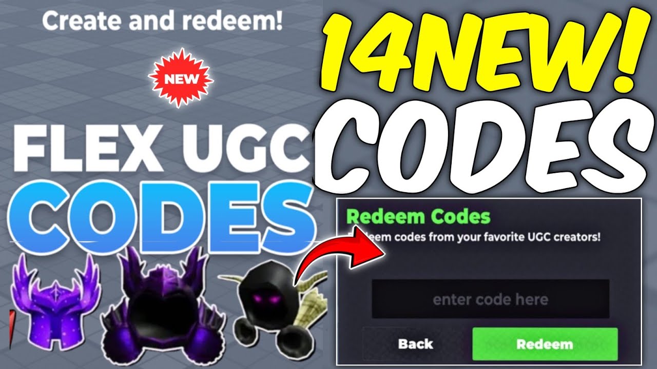 *NEW!! Codes* ALL WORKING CODES FOR FLEX UGC IN 2024 AUGUST! ROBLOX ...