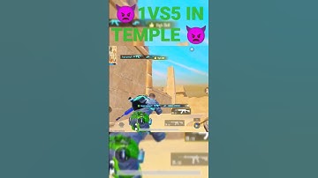 1VS5 CLUTCH IN TEMPLE 👿👿👿 #shorts #pubgmobile #pubg #viral #gaming #battlegroundsmobileindia #bgmi