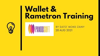 Pandosoft Wallet and Rametron Training (Test net) screenshot 1