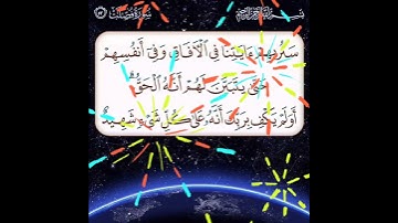 سورة فصلت الآية (  53 )