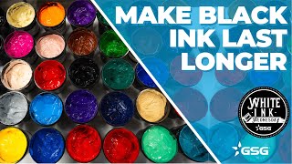 How to Make Your Black Inks Last Longer By Mixing Old Inks | White Ink Wednesday How To Make Your White Inks Last Longer By Using A Gray Underbase