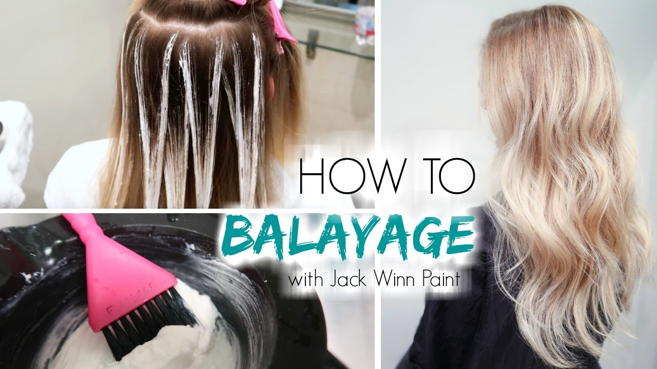 How To Balayage Hair Freehand Painting Youtube