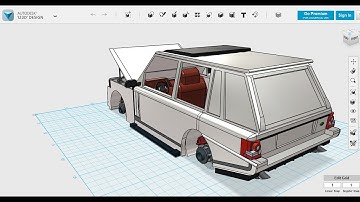123d design..RANGE ROVER for 3D printing