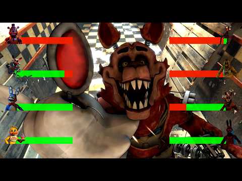 FNaF 2 Movie VS Fazbear Entertainment WITH Healthbars