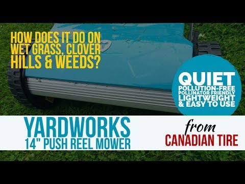 Canadian Tire Yardworks 14 Push Reel Mower Unboxing, Assembly