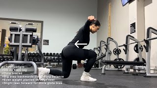 SUITCASE REVERSE LUNGES SINGLE ARM