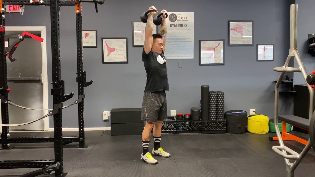 DoubleKettlebell Overhead Press YouTube
