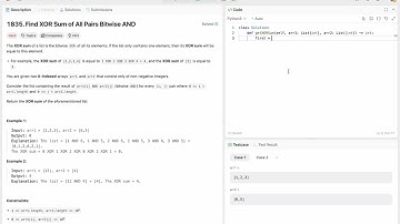 Find XOR Sum of All Pairs Bitwise AND