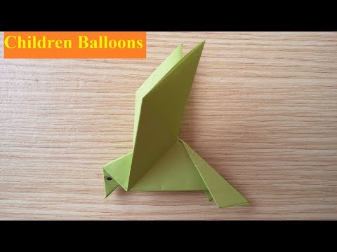 Video Gấp giấy Origami hình con vật - Cách xếp con chim bằng... - youtube