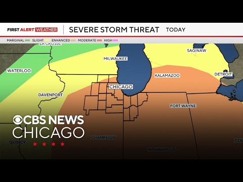 Severe storms move into Chicago area Wednesday with tornadoes possible ...