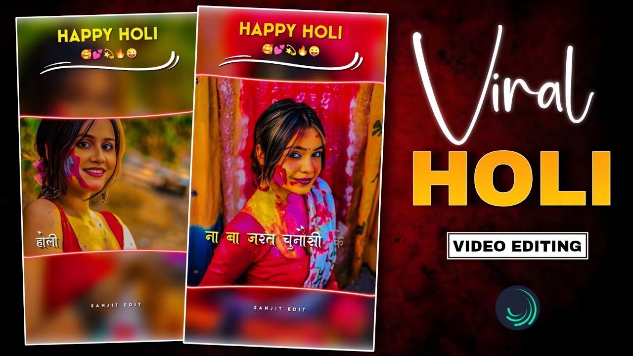 Happy Holi Viral Reels Editing | Holi Special Video Editing | Viral Holi Video Editing Tutorial 2026