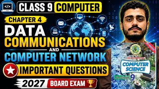 Chapter 4 Data Communications and Computer Network Class 9 New Computer Book 2027 Sindh Board Exam 