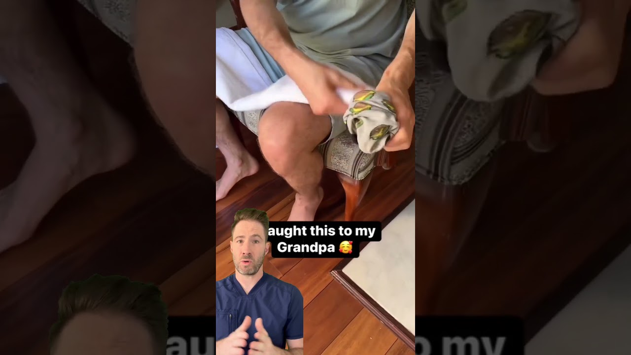 The BEST way to put in socks!