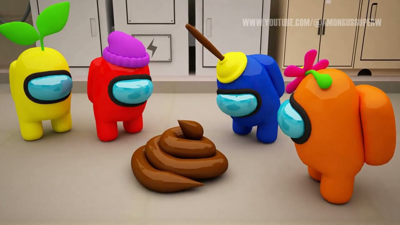AMONG US POOP! / 8888 / IMPOSTOR POOPED EVERYWHERE! / THE FUNNIEST ANIMATIONS! / 