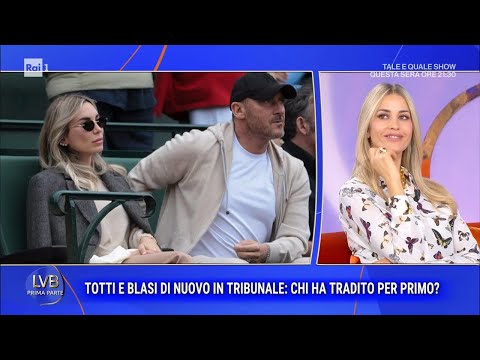 Totti and Blasi back in court: who cheated first? - La volta buona 10/14/2026