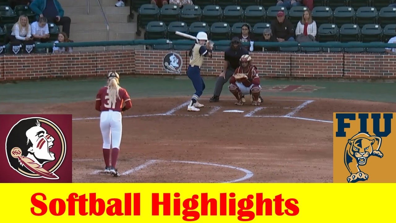 Florida International vs #11 Florida State Softball Game 1 Highlights, Feb 22 2024