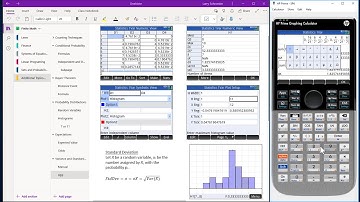HP Prime Onenote Variance and Standard Deviation using the Calculator App