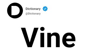 Vine Meaning In English