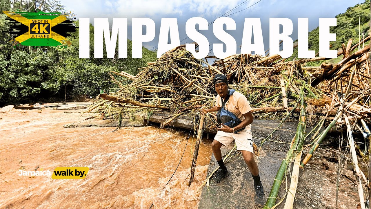 ✓⚠️ Hurricane Melissa Disaster Makes Flat bridge IMPASSABLE In Jamaica 🇯🇲