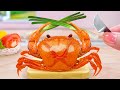 Mini Seafood Recipes 😋 How To Make Miniature Crab Rangoon Wontons 🦀 Tina Mini Cooking