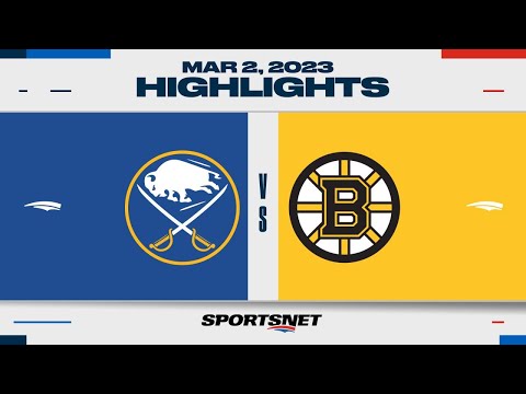 NHL Highlights | Sabres vs. Bruins - March 2, 2023