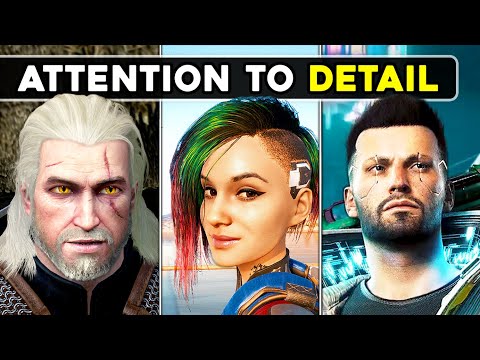 : 12 INSANE Details in Cyberpunk 2077 and The Witcher 3