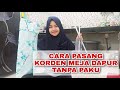 TIPS MUDAH PASANG GORDEN MEJA DAPUR TANPA PAKU | TIANG KORDEN FLEKSIBLE AJAIB | SHOPEE HAUL