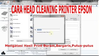Cara Head Cleaning Printer Epson L120,l220,l210,l300