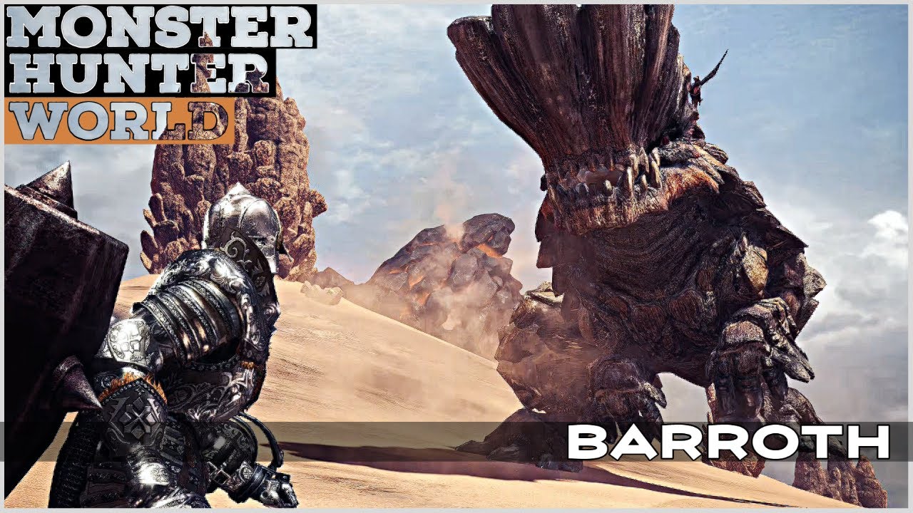 Monster Hunter World: Gameplay - Barroth [1440p60]