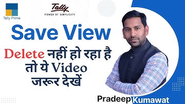 How to Delete Saved View in Tally Prime #save #view #views #tally #tallyprime #views_viral