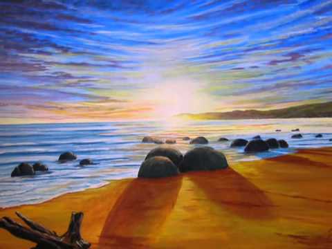 Mes Couchers De Soleil Olivier Lemennicier Artiste Peintre Sur Toile Peinture Acrylique Vidéo