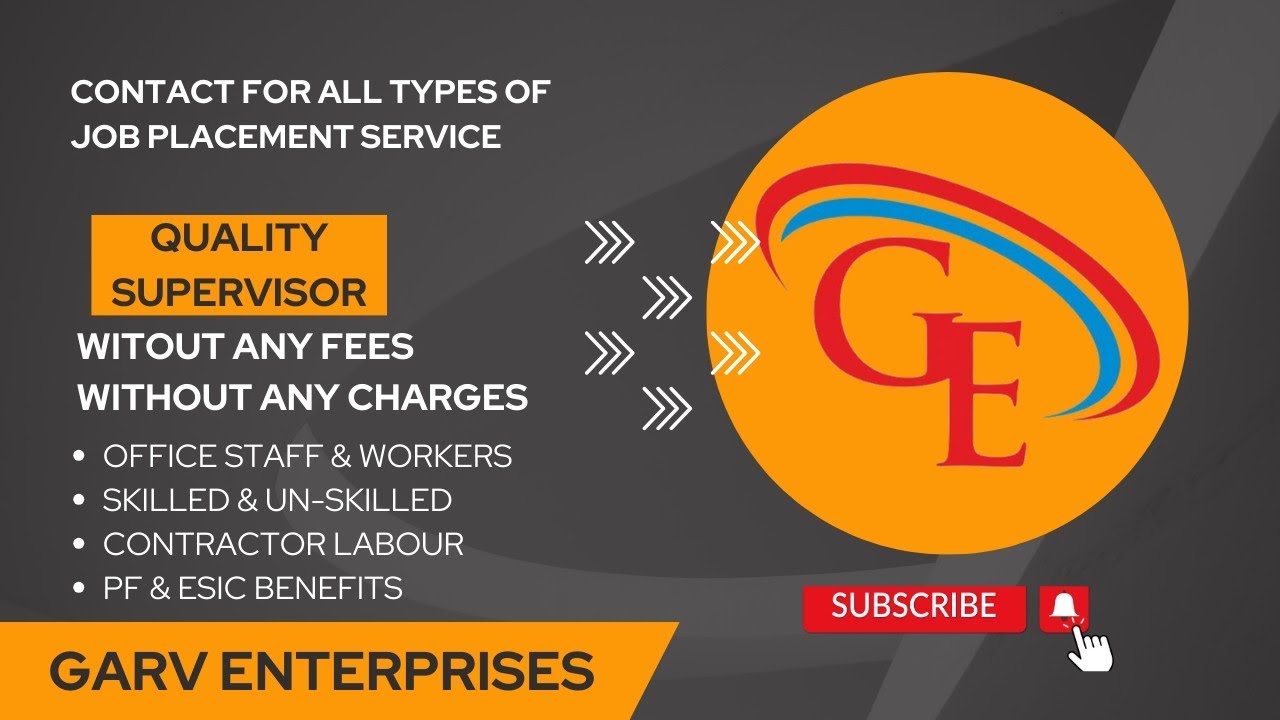 garv enterprises garv job placement quality supervisor patiala