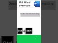 How to Apply Double Underline Formatting using Keyboard Shortcut Keys in MS Word Document
