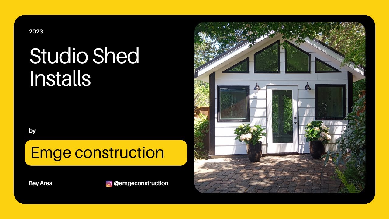 Studio Shed Installs 2023 by Emge Construction