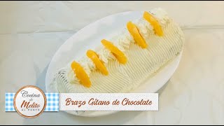 Brazo gitano de chocolate