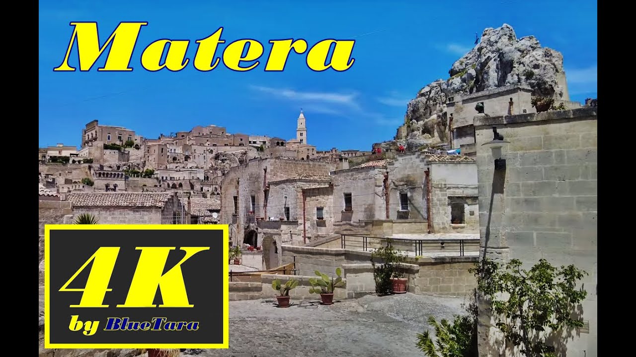 4k MATERA , SASSI , BASILACATA , ITALY ,  -Walking Tour- 2021
