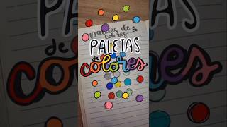 Paletas de colores para tus apuntes🌈 #notes #studywithme #study #stationery #colors